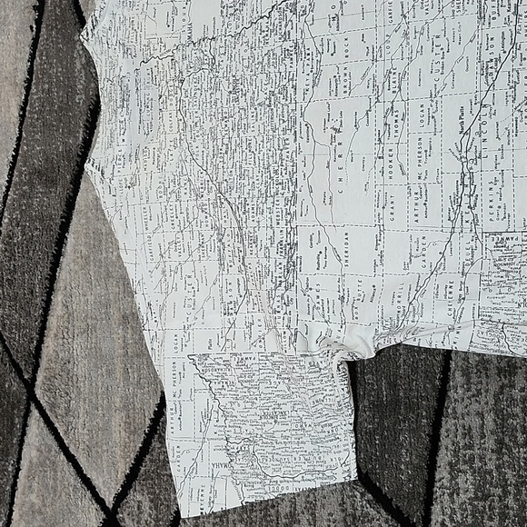 VINTAGE NEBRASKA ALL-OVER STATE MAP CREW-NECK GRAPHIC TEE-SHIRT UNISEX LARGE - Picture 11 of 14